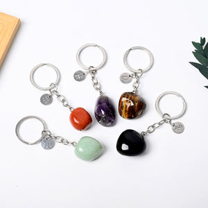 Cristales Curativos Naturales, Artesanías de Cristal, Piedras Preciosas de Cuarzo, Llavero de Cristal con los Doce Signos del Zodiaco <span class=keywords><strong>para</strong></span> Decoración Colgante - Product Image 5