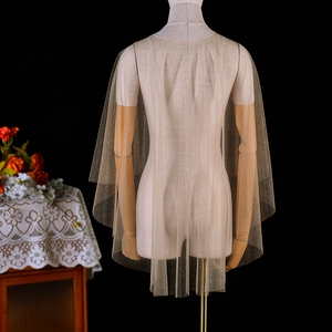 YouLaPan VG75-CP – Châle court tendance avec maille transparente scintillante effet ciel étoilé, cache-robe bustier pour <span class=keywords><strong>femme</strong></span> - Product Image 2