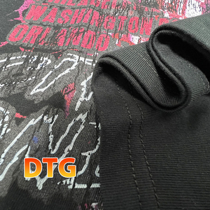 Moda OEM diseño 100% tela de algodón logotipo de marca personalizado de gran tamaño suave directo a <span class=keywords><strong>la</strong></span> ropa DTG impresión camisetas para hombres - Product Image 4
