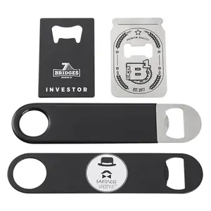 Factory Price Zinc Alloy Black Nickel Plated Beer Bottle Opener Modern Style Custom Bottle Opener