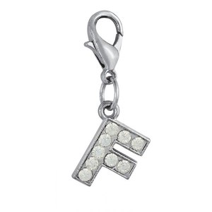 Ciondolo con ciondolo in cristallo "F" - Product Image 1