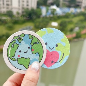 Cartes en papier plantables écologiques personnalisées, biodégradables et imbibables de graines, cartes-cadeaux - Product Image 1