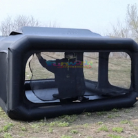 Prix d'usine Grande tente gonflable automatique de luxe Tente gonflable en tissu de coton imperméable pour le camping en plein air portable étanche à la pluie