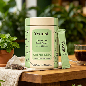Gentle Vital Boost Steady Inner Stamina <b>Keto</b> Instant Coffee For Morning Fitness Daily Drink 10g*10 Single Serve <b>Sticks</b> - Product Image 4