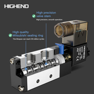 HIGHENDPC 4V210-08 2 posições 5 vias pneumático válvula solenóide - Product Image 3