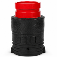 Raccords électrofusion en acier HDPE de 110 mm, raccord de transition PE-acier, coupleur en acier au carbone, connecteur de tuyau en acier pour lutte contre l'incendie