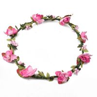 Bandeau de cheveux floral de style bohème tendance, accessoires de cheveux de mariée pour mariage, bandeau de fleurs, diadème, couronne de fleurs artificielles