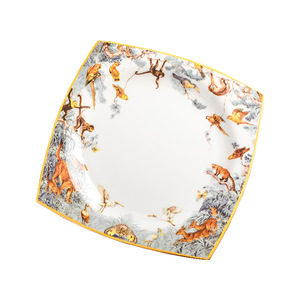 Juego de Platos de Porcelana Fina Ecológica de Alta Gama, Diseño Moderno de Tigre de la Selva, Personalizable para Hoteles - Product Image 5