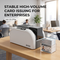 Impresora de Tarjetas Inteligentes HiTi CS-270e, Impresora de Tarjetas de Identificación de PVC de una o dos Caras con Codificación de Banda Magnética RFID IC, 300x600dpi