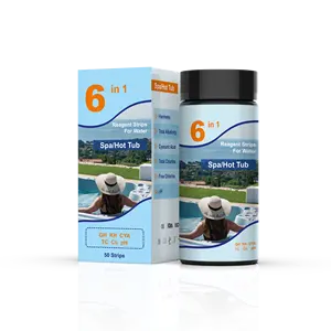 Strisce reattive per acqua per piscina 6 in 1 VANSFUL, vasca idromassaggio, Spa, kit di test per idromassaggio