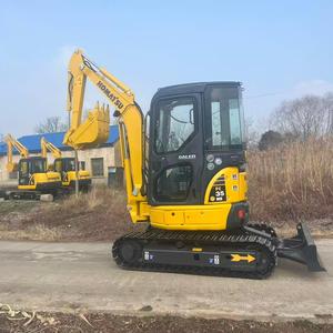 Excavatrice d'occasion JAPAN KOMATSU PC35MR, mini-excavatrice de 3,5 tonnes, excavatrice sur chenilles KOMATSU PC30MR, pompe hydraulique, matériel - Product Image 4