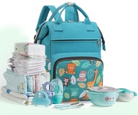 Sac à Dos de Maternité Multifonctionnel Pliable et Imperméable avec Nacelle Intégrée pour Poussette, Lit d'Appoint et Rangement de Couches pour Maman