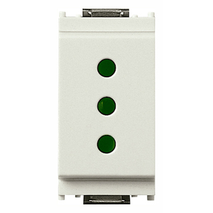 2P+T 10A ปลั๊กไฟสีขาว P11 ปลั๊กไฟฟ้า 4.1x2.8x5.3 ซม. - Product Image 1