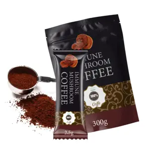 Lifeworth Kruidenextract Lingzhi Ganoderma Paddestoel Koffie Groothandel Private Label 3 In 1 Onmiddellijke Zwarte Koffie