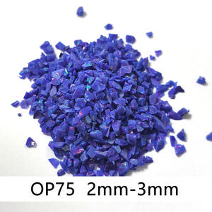 Opal Crushed, copeaux d'opale synthétique, disponibles dans les 92 couleurs, pour bijoux en résine et bois, avec couleurs variées. - Product Image 3