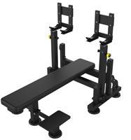 Chaise de fitness multifonctionnelle de qualité commerciale MMD, banc d'entraînement réglable avec haltères, siège pliable personnalisé