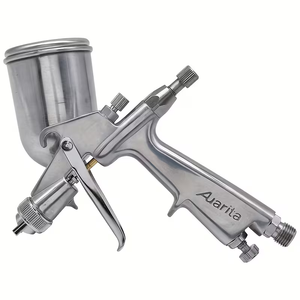 Pistola de Pulverización Neumática <span class=keywords><strong>Auarita</strong></span> F-3 <span class=keywords><strong>Mini</strong></span>, Boquilla de 1.0 mm, Vaso de 125 cc, para Pintura de Acabado de Automóviles y Lavado a Presión - Product Image 4