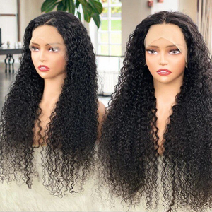 生越南处女发200密度水波高清蕾丝正面假发水波假发卷发人发无胶假发 - Product Image 1