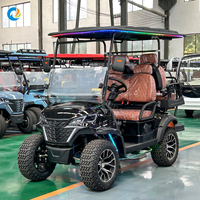 Chariot utilitaire tout-terrain 4x4 48V pas cher, véhicule électrique pliable professionnel pour ferme, propriété, complexe hôtelier, chariot de golf