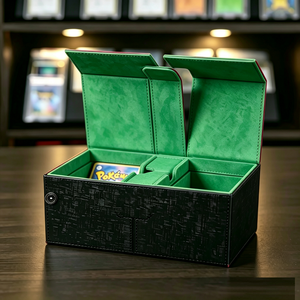Factory Wholesale Custom Double Side Deck <b>Box</b> Dice Compartment <b>Card</b> <b>Box</b> For TCGs Collection - Product Image 5