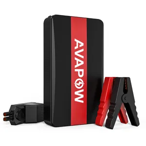 Bateria de carro para motor de salto de carro AVAPOW A21, impulsionador de emergência 6000mAh 1000A, 12V, USB-C, motocicleta a gasolina