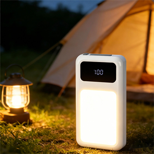 Station d'alimentation solaire 24000mAh LiFePO4 avec lumière LED, charge rapide 100W, 4 câbles pour téléphones et tablettes, utilisation en extérieur - Product Image 2