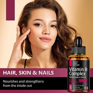 ขายส่ง<span class=keywords><strong>2022</strong></span>ดังสุดๆ <span class=keywords><strong>B</strong></span> คอมเพล็กซ์อาหารเสริมพลังงานและการเผาผลาญวิตามินหยดสำหรับผมผิวและเล็บธรรมชาติภูมิคุ้มกัน - Product Image 3