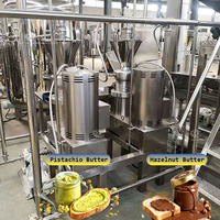 Machine à broyer le beurre d'arachide haute vitesse 200-500 kg/h en acier inoxydable 304 avec moulin colloïdal pour pâte de noisette et de cacao 220/380V