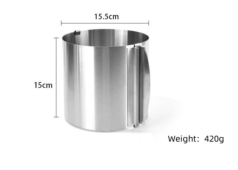 Hauteur: 15CM [6-12 pouces rétractable gâteau anneau]