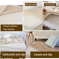 Carré blanc Maille tapis Pad Non-Slip sous-Tapis Maison Tapis Tapis Grip Sous-Couche Pince Anti-Slip