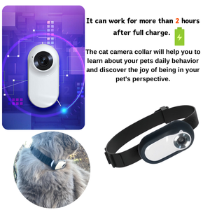 Lente gran angular de 170 ° Mini registros deportivos 1080P <span class=keywords><strong>Collar</strong></span> de cámara para mascotas al aire libre para rastreador de perros y gatos - Product Image 5