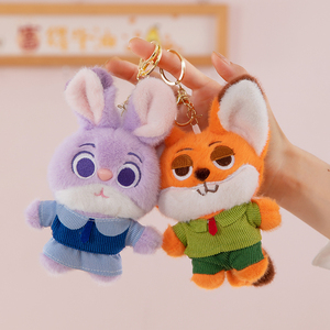 ตุ๊กตาใหม่มาแรง จูดี้ กระต่ายตำรวจจากภาพยนตร์ซูโทเปีย นั่งได้ น่ารัก พร้อมนิค จิ้งจอกน้อย ตุ๊กตาสัตว์น่ารัก ของเล่นตุ๊กตาแบบมีสายคล้องคอ ดีไซน์สร้างสรรค์ - Product Image 4