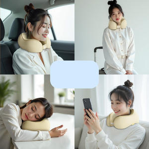 โรงงานผลิตหมอนรองคอรูปตัวยู ทำจากยางลาเท็กซ์ สีตามสั่ง สำหรับตั้งแคมป์กลางแจ้ง รถยนต์ เครื่องบิน อ่านหนังสือ และเดินทาง - Product Image 5