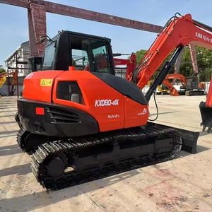 Excavadora Kubota KX080-4 usada original de Japón, 8 toneladas, miniexcavadora de cola cero, en stock, lista para enviar, en buen estado. - Product Image 2