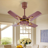 Ventilateur de plafond en métal de 24 pouces avec 4 pales pliables, design silencieux, commande mécanique, usage domestique