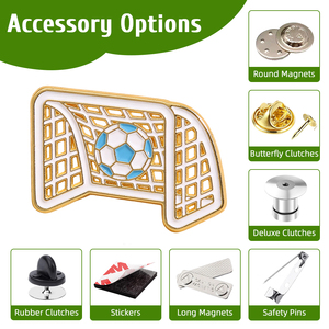 Pins Personalizados de Artículos Promocionales para Fanáticos del Fútbol, Insignias de Clubes de Fútbol al por Mayor, Números de Jugador en Camisetas, Pegatinas Metálicas para Teléfonos para Zonas de Fanáticos - Product Image 2