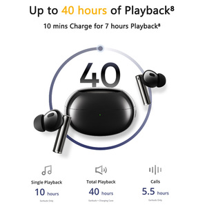หูฟัง realme buds Air 5 Pro TWS 50dB หูฟังไร้สายที่แท้จริงที่ใช้งานอยู่กับเกม5.3 BT มีเวลาแฝงต่ำหูฟัง realme - Product Image 4