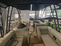 Bateaux Allsea, bateau de fête à double pont en aluminium de 9 m, bateau de loisirs familial, bateau de luxe avec toboggan