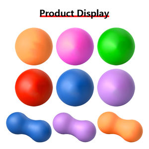 123sports新しいホットセールカスタムシリコンラクロスボール弾性ラバーポイントセラピーピーナッツヨガローラーマッサージボール卸売 - Product Image 3