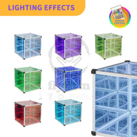 Flyfirm Infinity Cube avec 81 modes d'éclairage dynamique, miroir coloré pour installation de salle sensorielle et plafonnier