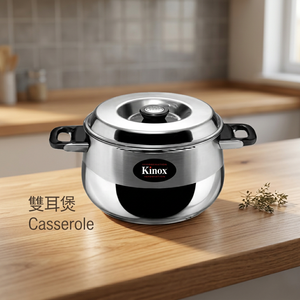 Casserole en acier inoxydable 304 avec base à induction et couvercle - Product Image 2