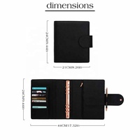 Nueva Agenda Hongbo de 9 Colores A5 de 35 mm con Anillas Doradas, Diseño de Cuero Sintético con Relieve, Agenda/Escritorio/Carpeta con Anillas