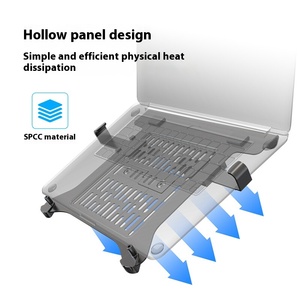 Soporte Metálico para Laptop NB FP-2, Base de Enfriamiento para Escritorio, Estante de Almacenamiento, Pantalla con Interfaz USB, 30x30x30cm, para Accesorios - Product Image 5