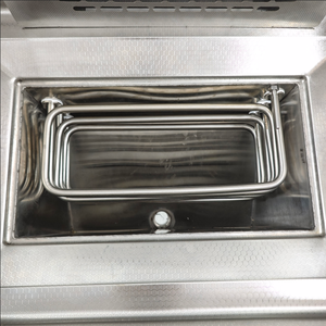 <span class=keywords><strong>Friteuse</strong></span> <span class=keywords><strong>électrique</strong></span> commerciale verticale 55L avec panier, couvercle et robinet de vidange d'huile, conception économe en huile pour grandes cuisines de restauration - Product Image 5
