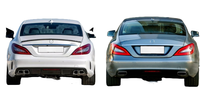 Hc Factory Sales BodyKit CLS Mise à niveau vers les kits de carrosserie de pare-chocs arrière de style CLS63 AMG pour Mercedes Benz W218 C218 2011-2014