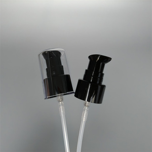OEM 20/410 24/410 Color negro PP + AS <span class=keywords><strong>Big</strong></span> Over <span class=keywords><strong>Cap</strong></span> Tipo tornillo Bomba de crema Bomba de tratamiento para botella - Product Image 1