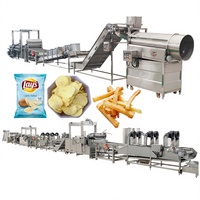 Ligne de production de chips de pommes de terre entièrement automatique en acier inoxydable 304 de Guangzhou, haute productivité pour les snacks à base de pommes de terre fraîches