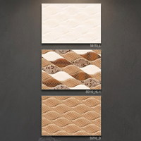 Rectangle moderne brillant 300x450mm Carreaux de porcelaine d'intérieur 30x45cm Carreaux de sol aspect bois 18x12in pour hall extérieur pour