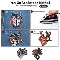 Patchs thermocollants Loup Cerf Léopard pour vêtements, chapeaux, sacs, chaussettes, appliques décoratives pour uniformes, bricolage et personnalisation