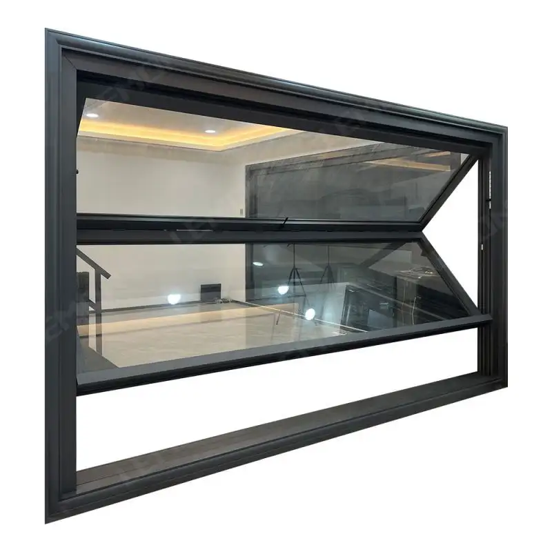 LEMON High Quality Soundproof Waterproof Customized Colors Vertical Folding Window Aluminium Push up Bi-Fold Windows